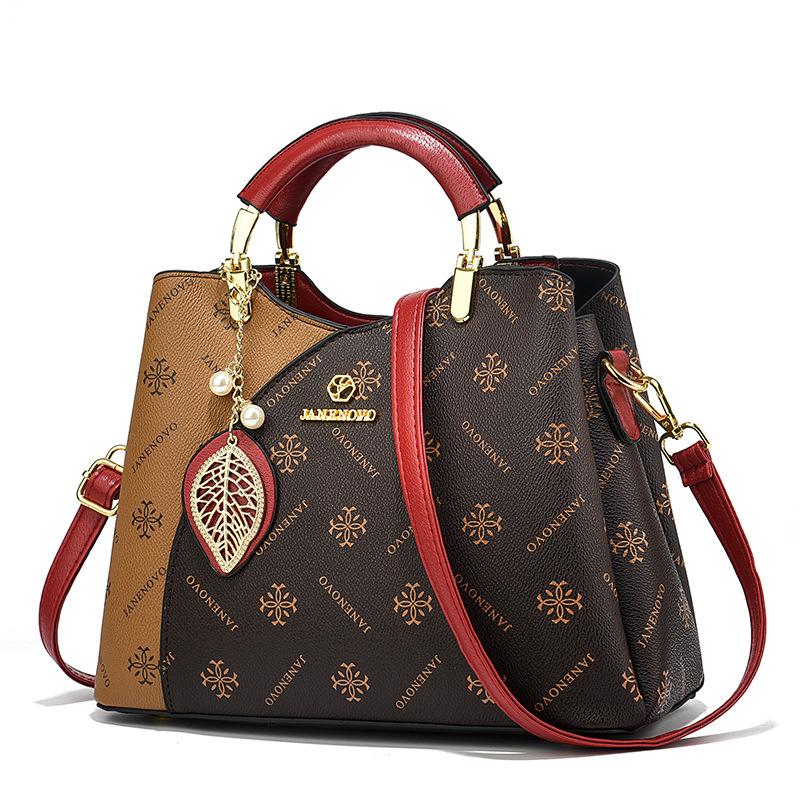 

Осень/Зима Новая кожаная женская сумка Advanced Sense с ретро-принтом Сумка-ведро для поездок на работу Дизайнерские женские сумки через плечо