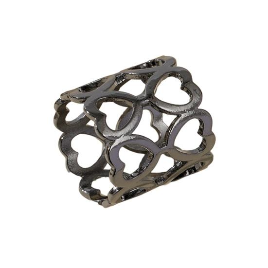Hollow Out Love Scarf Buckle, Women Silk Scarves Clip, Scarf Ring Wrap Holder Clamp for Hair Accessory Bag Charm Belt Embellishment
