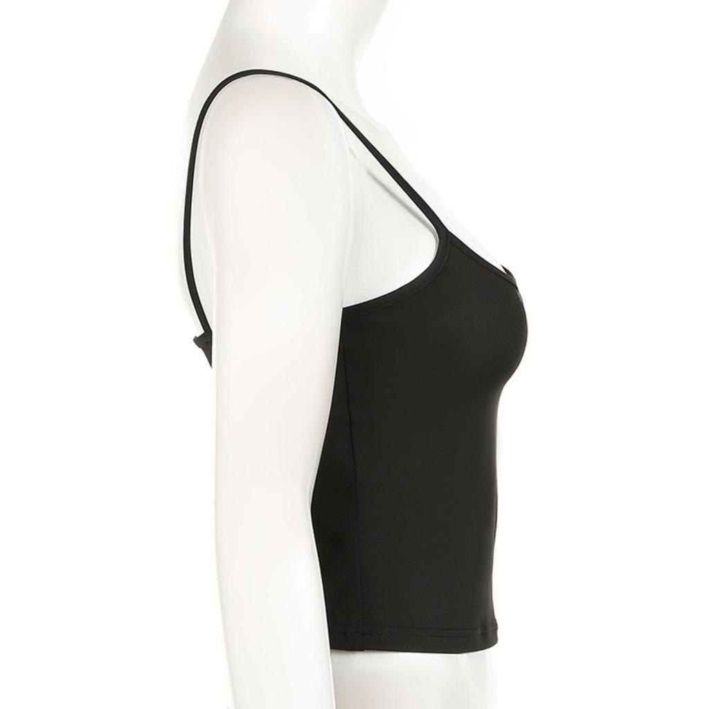 U Neck  Knit Tank Top Crop Tops Women Summer Camis Solid Color Camisole Fashion SportsTube Female Sleeveless Cropped Y2K Girl Clothes