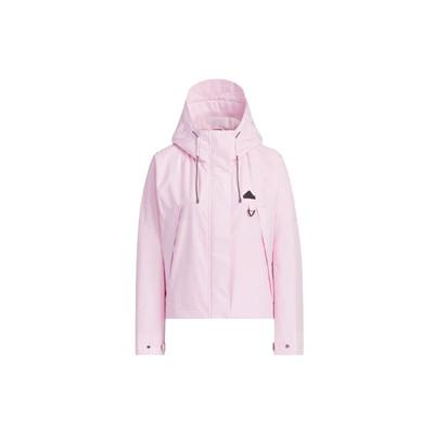 City Escape Lightweight Woven Windbreaker Jacket Women Pink JE8590