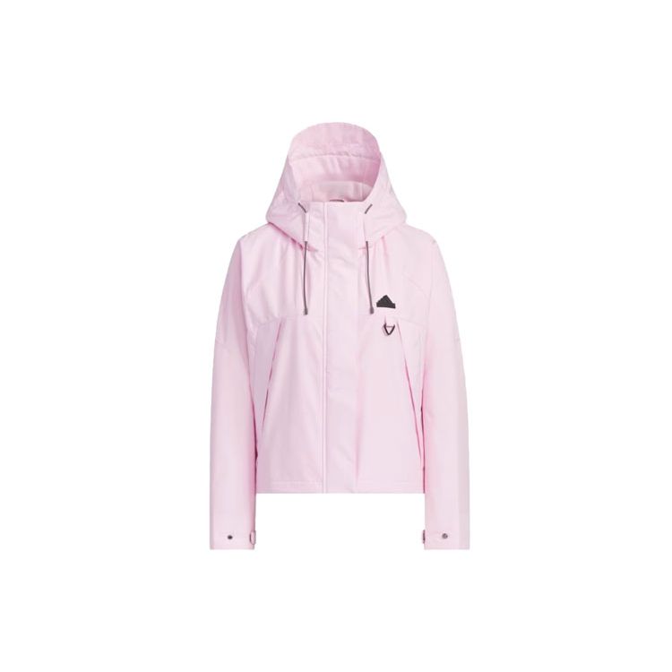 Adidas City Escape Lightweight Woven Windbreaker Jacket Women Pink JE8590 XL