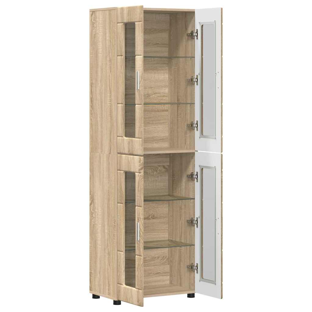 Highboard FLORIN Sonoma Oak 60 x 35 x 182 cm Particleboard