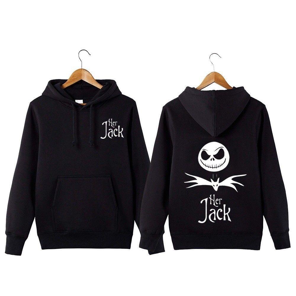 The Nightmare Before Christmas Jack Couple Matching Hoodie Sweatshirt Sweater