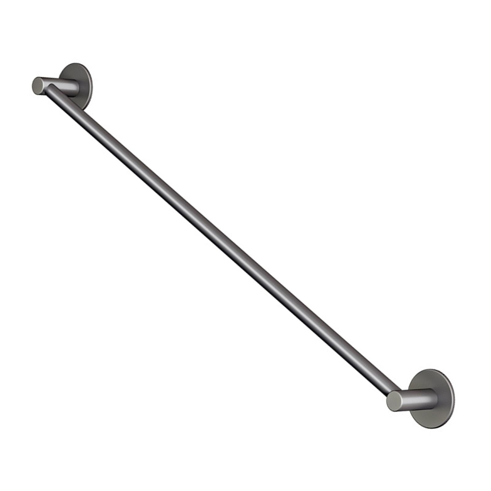 

Bathroom Wall Mounted Towel Bar Space Aluminum Single Bar Towel Rack for Toilet