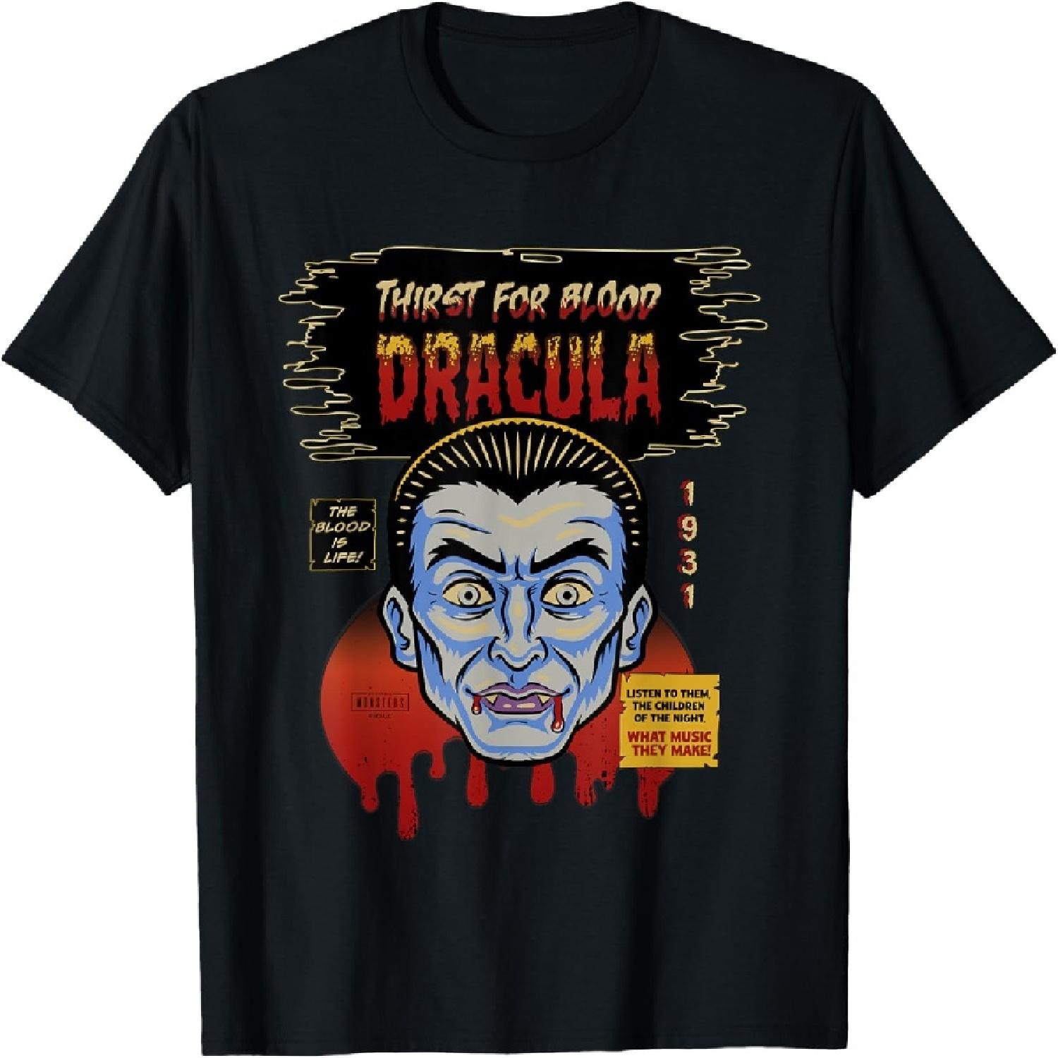 

Dracula Vintage Halloween Mask T-Shirt XXXXXL різнокольоровий