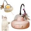 Smart Teaser Cat Toy Electric UFO Cat Teaser Stick With Bell Training Pet Toys Replaceable Feather Interactive Cat Supplies