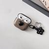 Black Heart-shaped Creative AirPods Earphone Case, Wireless Bluetooth Protective Case, Transparent Earphone Case