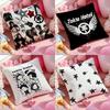 Rock Band T-Tokios H-Hotels Pillow Case Soft Plush Fabric Double-Sided Printed Cushion Cover Warm Winter Sofa Pillow Case