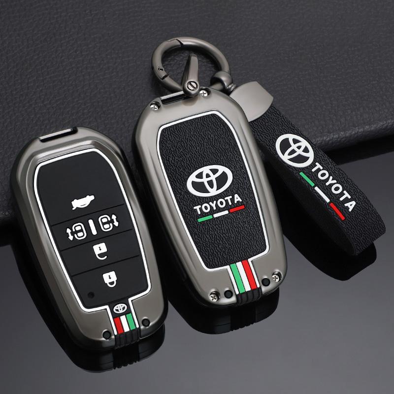 Car Remote Key Cover Case Shell For Toyota RAV4 Highland Coralla Hilux Fortuner Land Cruiser Camry Crown Keychain Accessories