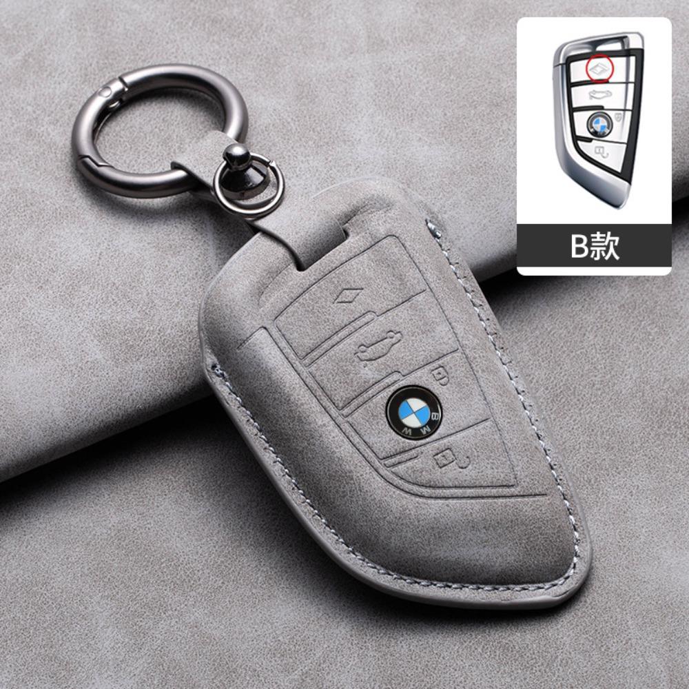 For BMW Key Cover for 5 Series 3 Series 525li 530 X1 X3 X4 X5 118i Hollow Design Protective Shell with Blade Keychain