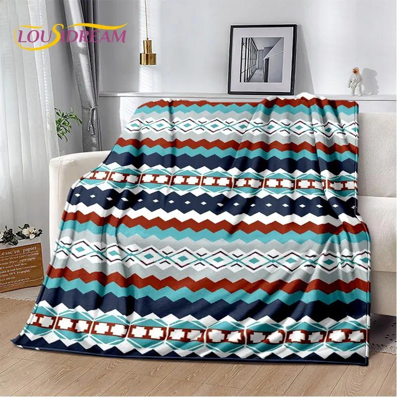 Bohemia Nordic Persia Series Soft Plush Blanket,Flannel Blanket Throw Blanket for Living Room Bedroom Bed Sofa Picnic Cover Kids