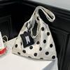 Korean Polka Dot Crossbody Bag Casual Waterproof Nyl Large Capacity Shoulder Bag Eco-friendly Fashiable Shopping Tote Bag