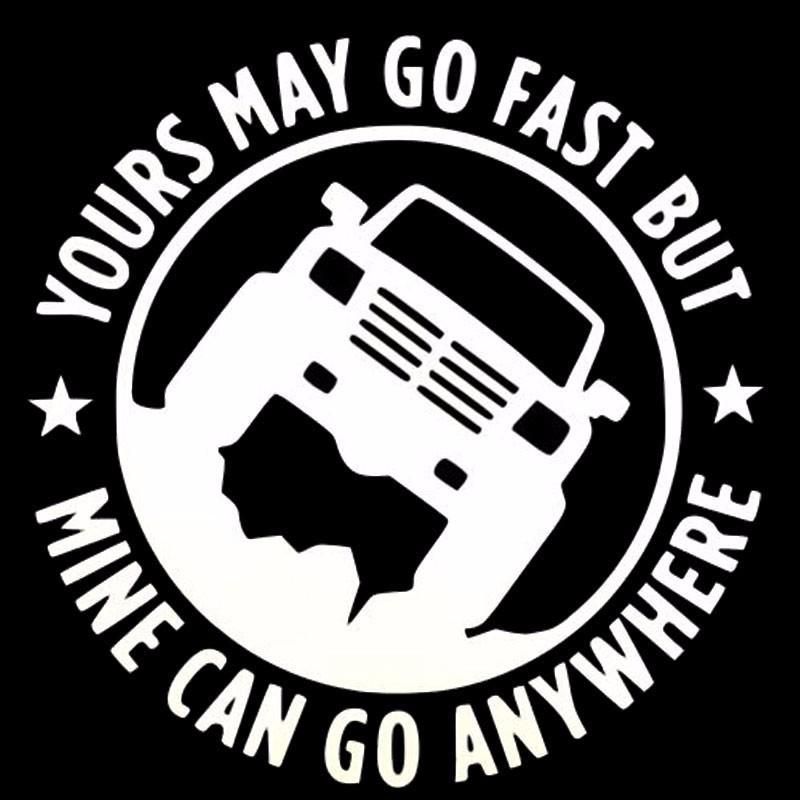 

European & American 4x4 MINECAN Off-road Reflective Personality Graffiti Decal Sticker чёрный