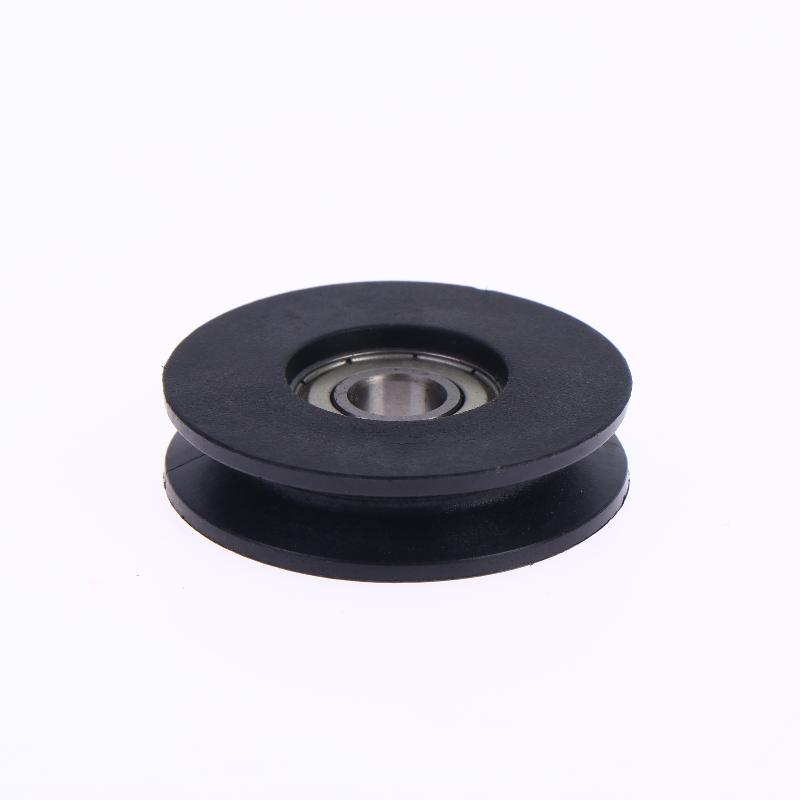 1Pcs U Groove Wire Rope Over Line Pulley Lightweight Durable Nylon Lifting Wheel for Home DIY Hanging Decor Installation