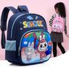 Charming Unisex Preschool Backpack In Pink Blue And Green With Cute Patterns