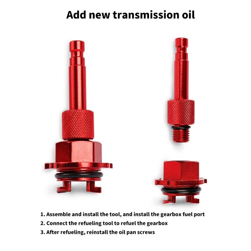 Transmission Oil Change Tool Metal Oil Filler Transmission Fluid Refilling Equipment With Case For 725.0 9 Speed Car