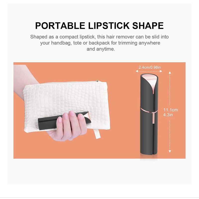 Portable Lipstick Shaped Electric Hair Remover For Women Painless And Effective Facial Hair Removal Home Razor Shaver Tool