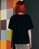 THEMUSEUMVISITOR Multi Flower Patch T-Shirt (Black)