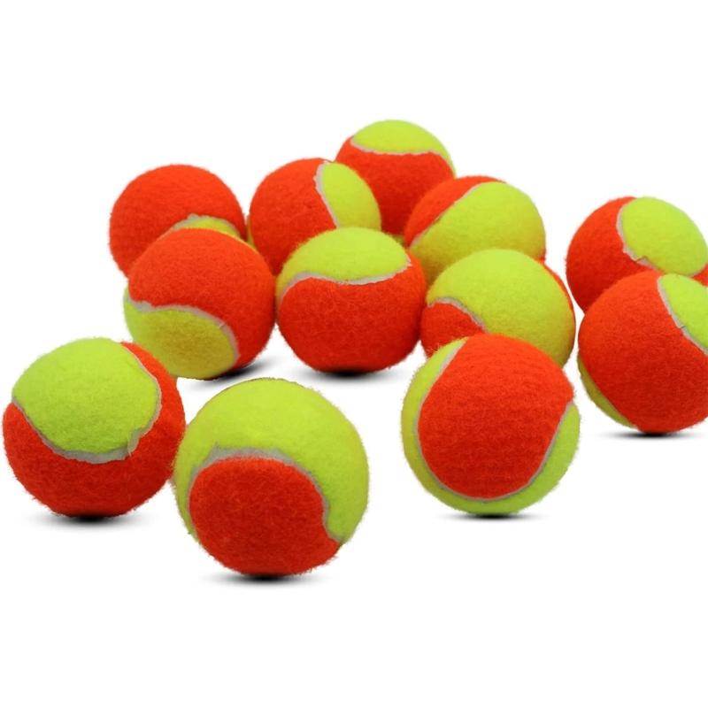 12pcs Beaches Tennis Paddleball Impacts Resistance Soft Training Practing Tennis Gift for Kids Adult Beginner Dog