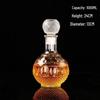 European Crystal XO Glass Decanter: Transparent Whiskey and Wine Bottle
