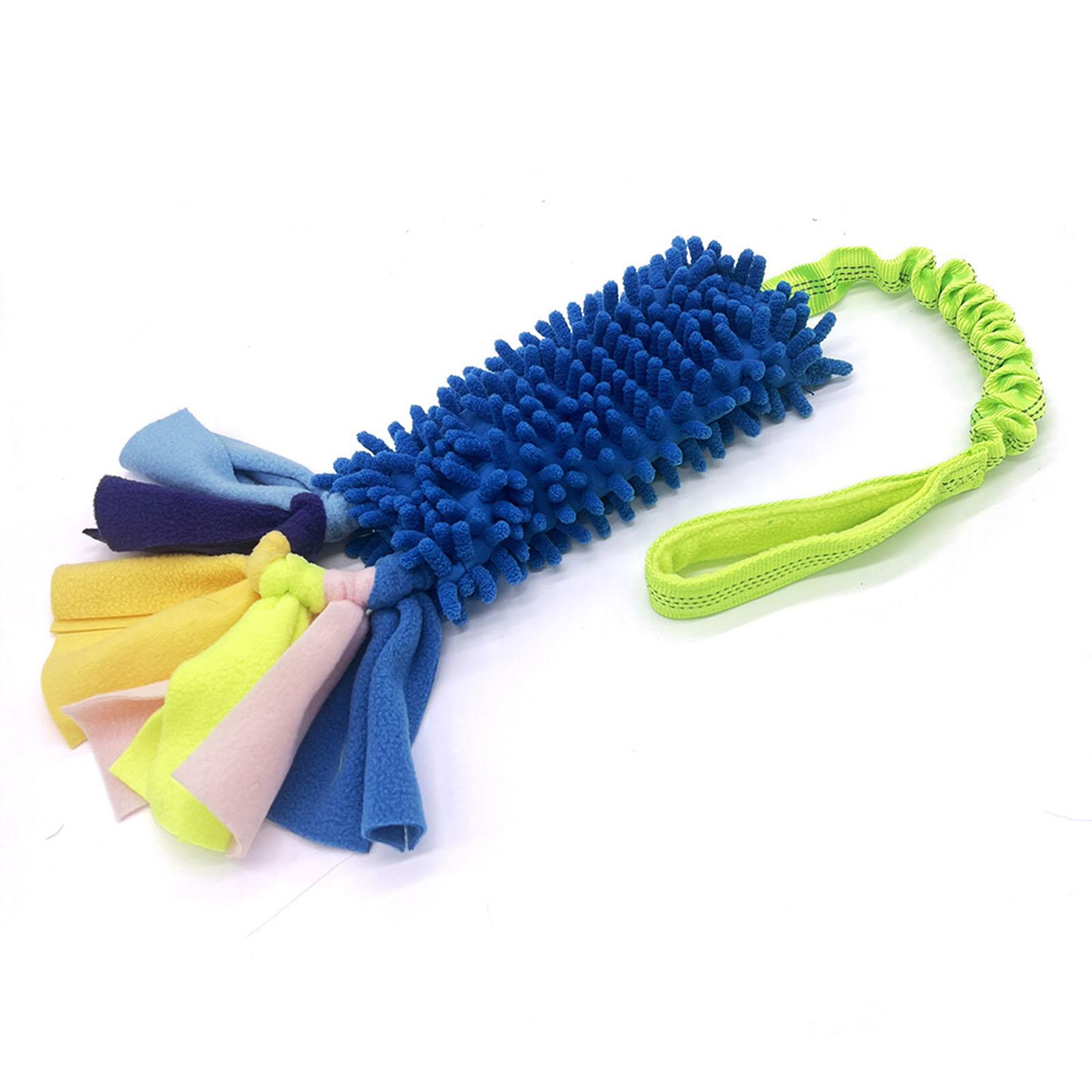 Плюшевая игрушка-погрызушка для питомцев, снимающая стресс и развлекающая синий