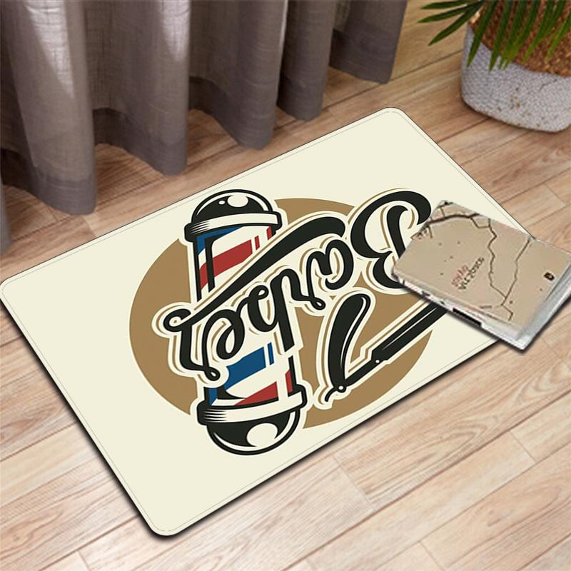 Barber Shop Rug Floor Mat for Living Room or Bedroom Soft and Comfortable Carpet a Gift for Birthday and Holiday.MFF0918408