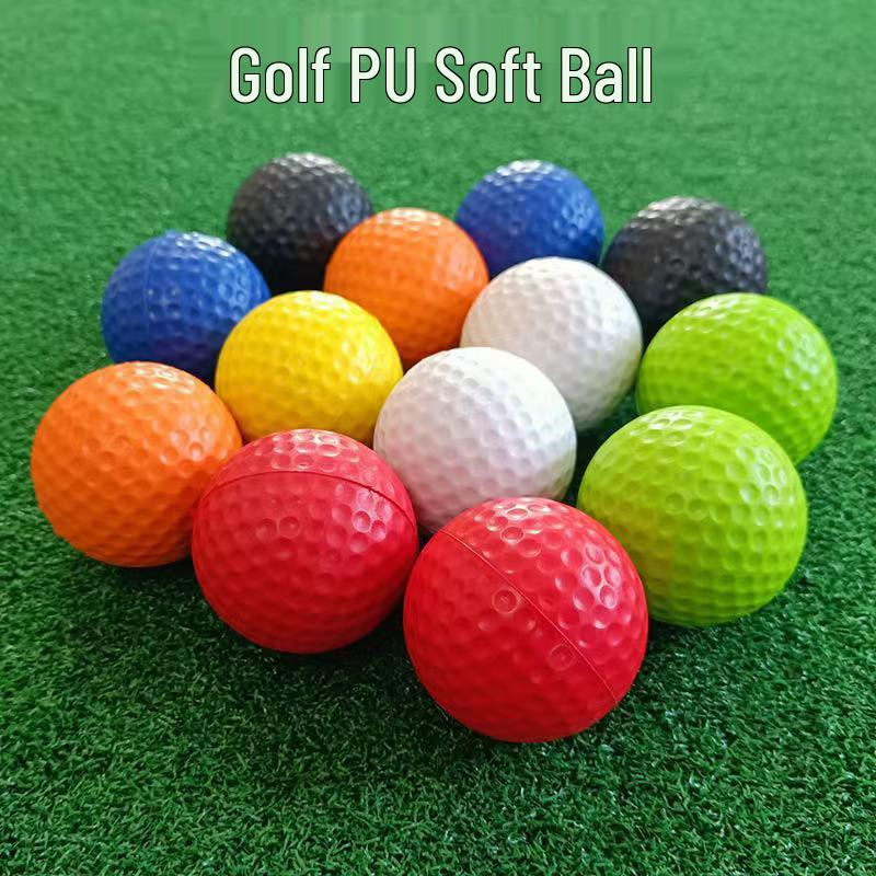 

Colored Soft PU Foam Golf Ball - Indoor Practice & Kids Toy жёлтый