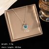 Light Luxury Zircon Full Diamond Choker Necklace Titanium Steel Versatile Minimalist Accessories for Women