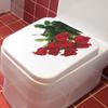 Romantische Rose Toilettenaufkleber Badezimmer Verschönerung und Dekoration Wandaufkleber