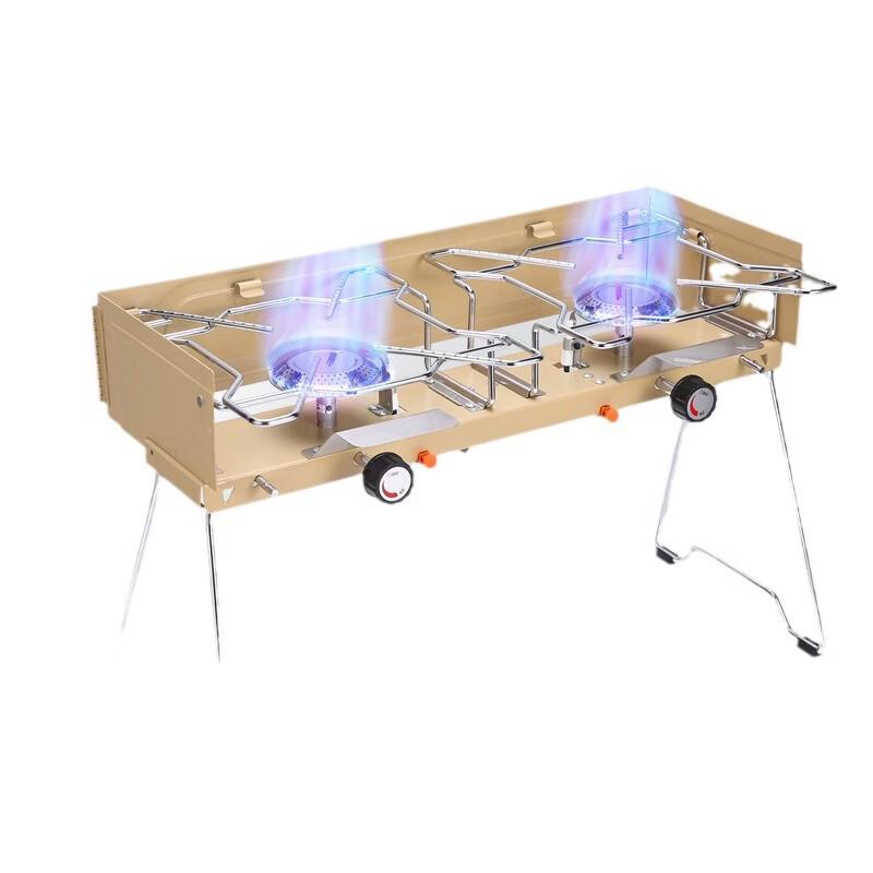 Zhi Shi Portable Double Burner Camping Stove 49.3cm*19cm*34.5cm