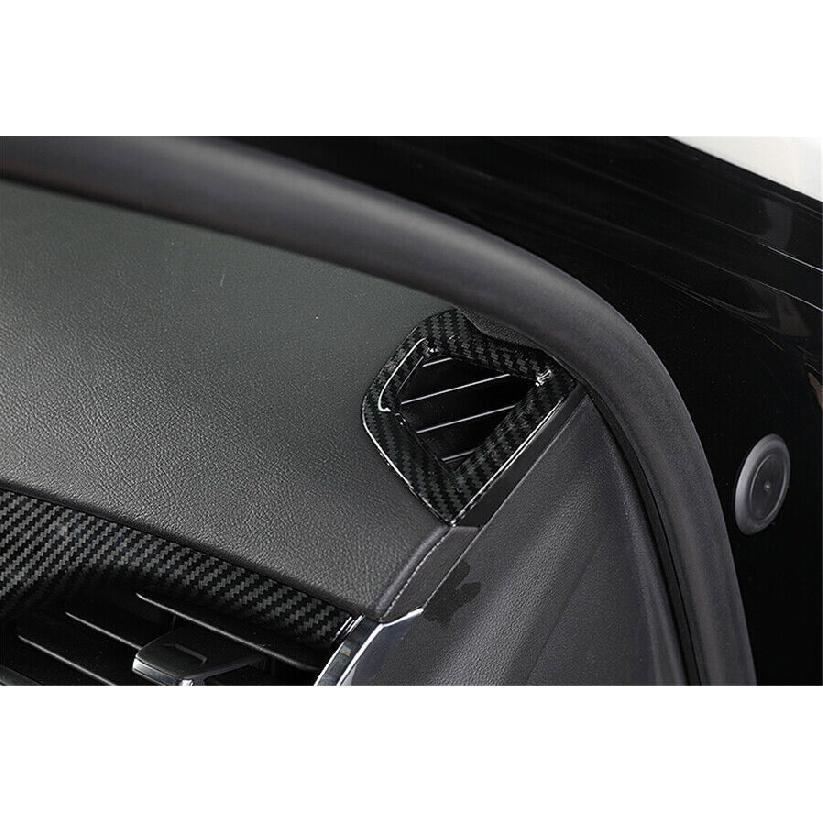 Dashboard L&R Air Outlet Vent Trim ABS Carbon Fiber For Cadillac CT5 -
