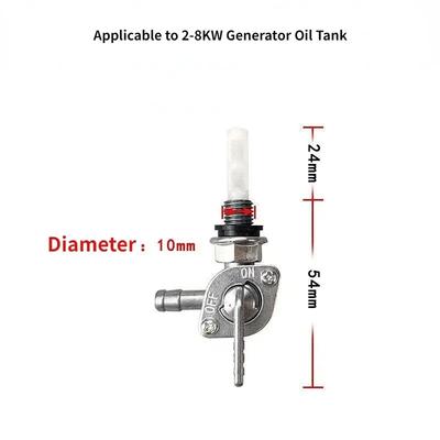 ON/OFF Válvula Universal de Corte de Combustível Torneira Substituição Para Gerador Motor a Gás Tanque Interruptor Encaixe Mangueira 1/4" Torneira