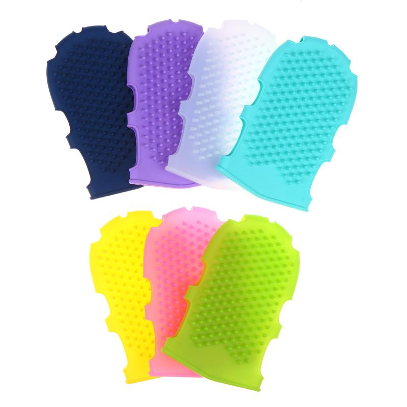 Hoge Schuimende Siliconen Badmassagehandschoenen Antislip Exfoliërende Lichaamsscrubber voor Douche Spa Huid Peeling in Huis
