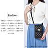 RAKEE Women's Leather Shoulder Bag, Cell Phone Bag, Smartphone Pouch, Crossbody Bag, Wallet Pouch, Stylish Clasp Bag