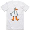 Mens Funny T-Shirt Rude Seagull Design Regular Fit Tee Women Men Print Cartoon Graphic T Shirts Breathable Workout