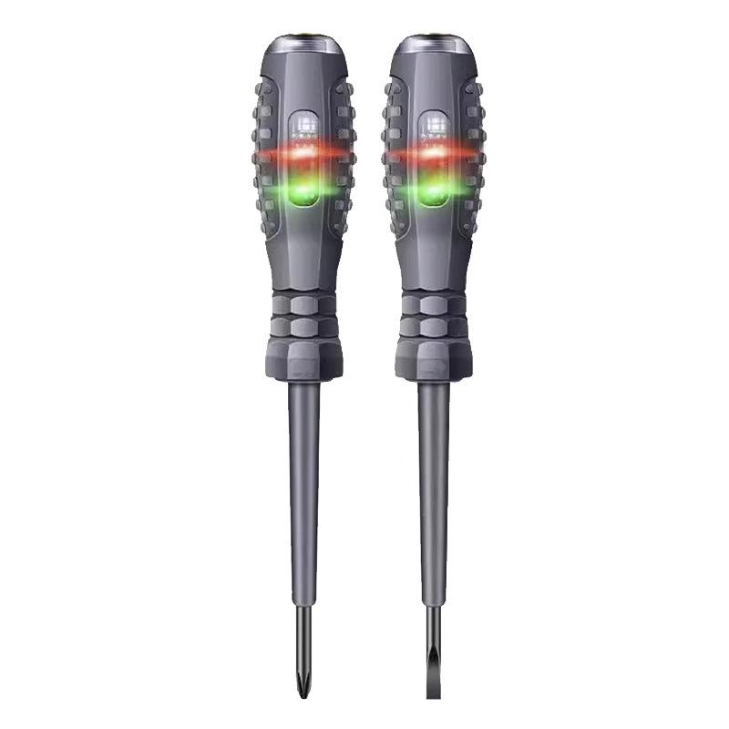 2-In-1 2Pc Screwdriver Electricity Detector High Torque Strong Magnetic Voltage Test Pen Screwdriver For Electricity Detection
