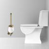 Resistant Brass Bathroom Brush Holders Classical Designs Toilet Brushes Stand Simple Installs for Modern Homes Decors