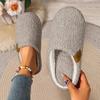 Baumwollpantoffeln in Übergröße für Damen und Herren, Dicke und Leichte Rutschfeste Baumwollschuhe, Warme Schlafzimmerslipper