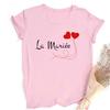 Friend Print Bachelorette Party T-shirt EVJF Team of The Bride T Shirt Outfitwedding Team Bride Witness Bridesmaid Tops Clothes