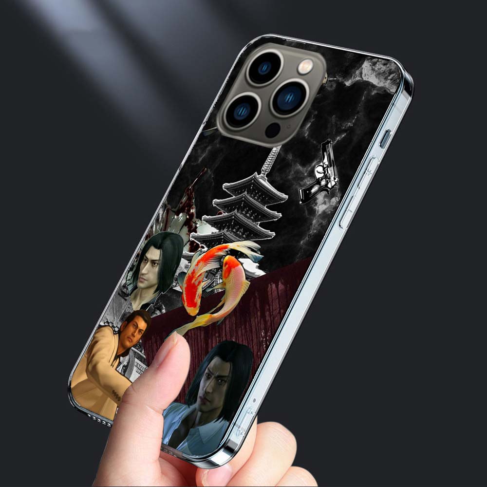 Yakuza 0 Game Phone Case For Iphone 16E 15 Pro 14 Plus 17E 16 17 Pro Max Air 11 12 13 Mini Shockproof Capa Cute Cover TPU Cle