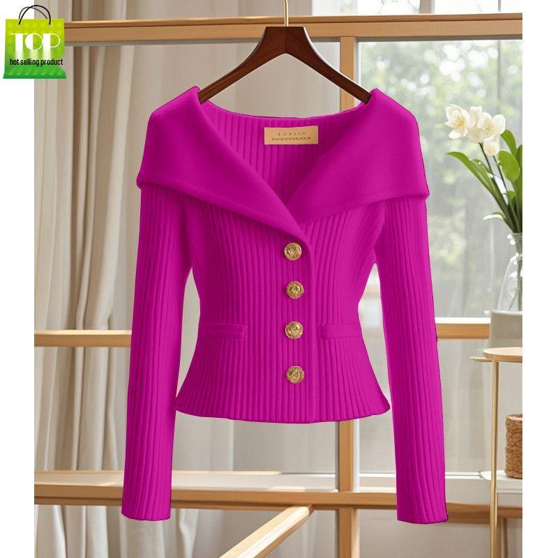 Stunning Chic Women's Slimming Knit Sweater - Unique Spring/Autumn 2025
