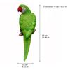 Green Hanging Parrot Statue In Courtyard Garden Tree Interior Home Decoration