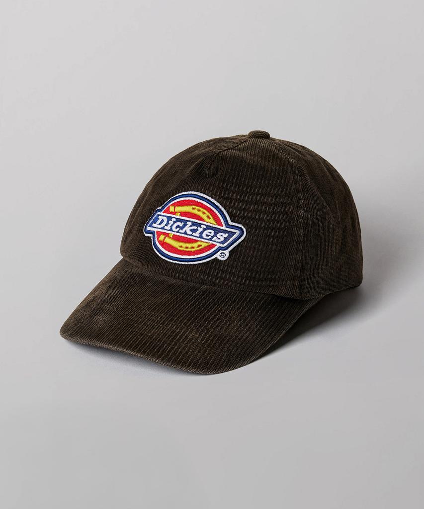 Dickies Tree Logo Corduroy Trucker Cap Washed Brown