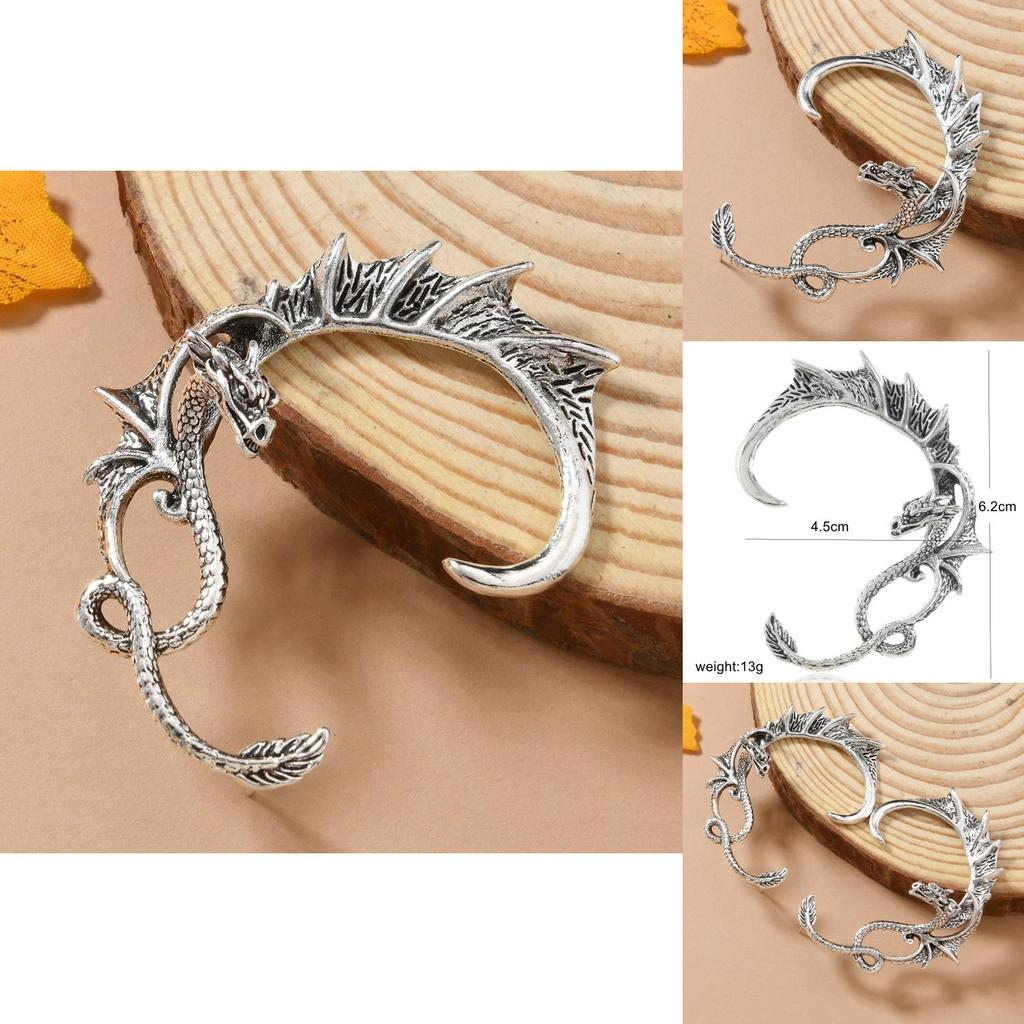 Retro Alloy Dragon Ear Hooks For Men Women Gothic Punk Fashion