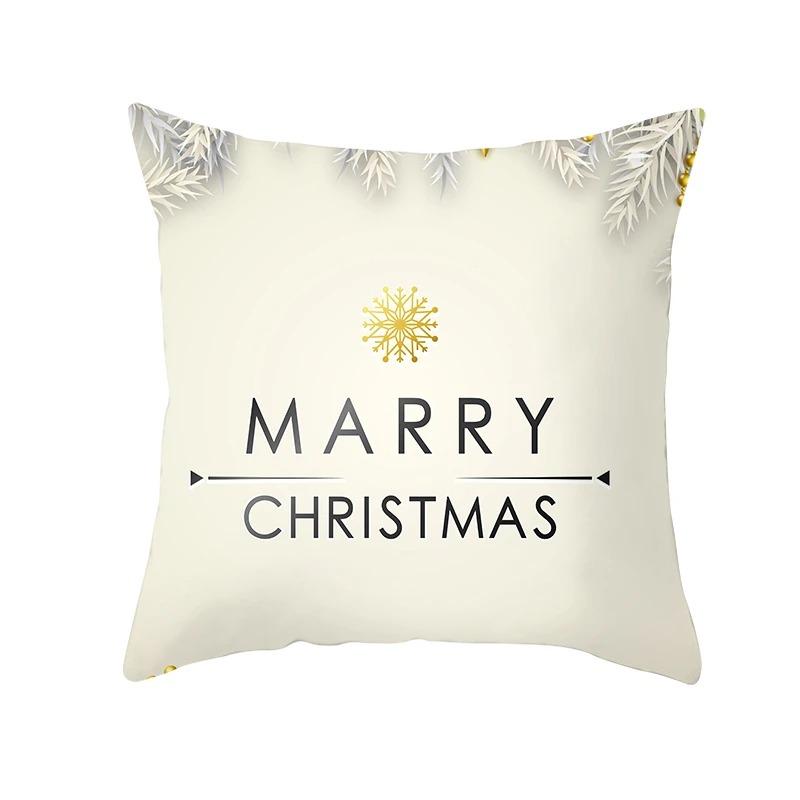 Christmas Themed Pillowcases Car Ornaments Office Santa Claus Living Room Sofa Home Pillowcases