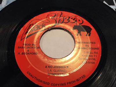 7-Zoll Schallplatte GYMNASTIC, BREDDA DREAD - A No Johnny P. KEINER Schwarzes Schaf Jamaika Reggae, Ska & Dub Gebraucht
