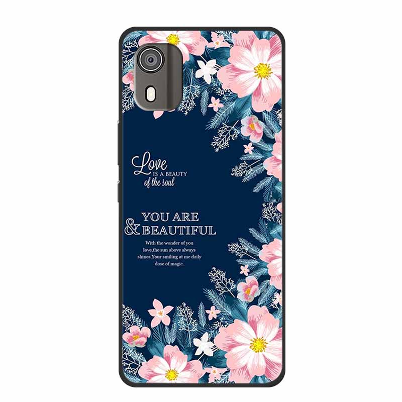 Case For Nokia C02 Luxury Soft Silicone TPU Black Phone Cover for Nokia C02 C 02 NokiaC02 Funda Lovely Shockproof Bumper Coque