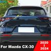 For Mazda CX30 CX-30 -  2024 Chrome Rear Window Wiper Cover Trim Tail Windshield Arm Blade Overlay Car Accessories