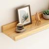 Wood Wall Mounted Shelf Bathroom Cosmetic Storage Stand Convenient Rack for Displaying Books and Decorative Items