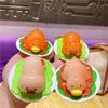 PVC Uv Color Change Ornament Pig Color Changing Duck Figurine  Children Girls Boys